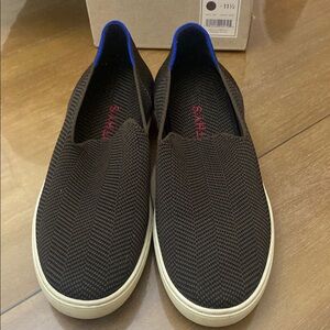 Rothy’s Original Slip On Sneaker Dark Brown Herringbone - Women’s size 11.5